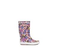 Aigle Lolly Pop Unisex Children's Rain Boots, Multicoloured Flower Power, 11.5 UK