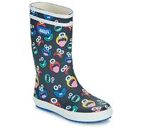 Aigle LOLLY POP PLAY2 Waterproof Printed Boots for Kids | Soft, comfortable upper with durable lining | Reflective strip on the heel | Grippy sole