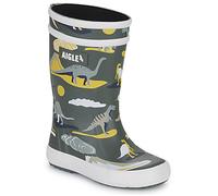 Aigle Lolly Pop Unisex Children's Rain Boots, Multicoloured Dino, 11.5 UK