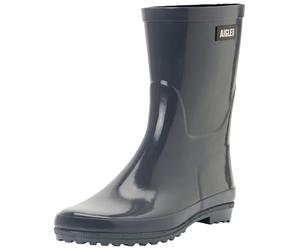 Aigle Women's Eliosa Bottil NoirRain Boot | with a Trendy and Elegant Lacquered Finish, Lightweight Flexible Upper, Non-Slip Sole