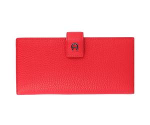 Aigner Basics wallet leather 19 cm red
