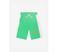 Aigner Boys Logo Bermuda Shorts in Green - White - 4 Yrs