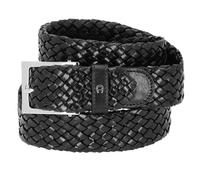 Aigner Business braided belt leather 95 cm black