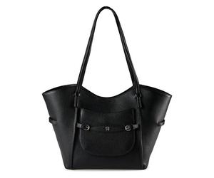 Aigner Cavallo Shopper Bag Genuine Leather 45 cm black