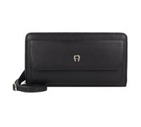 Aigner Clutch purse Leather 20 cm black