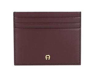 Aigner Daily base credit card case leather 10 cm red