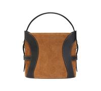 Aigner Deborah Suede Bucket Bag Oat Beige M