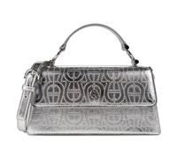 Aigner Delia Handbag Genuine Leather 23 cm silver colored