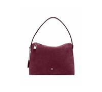 Aigner Delia Suede Bucket Bag Burgundy M
