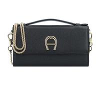 Aigner Fashion Clutch purse Genuine Leather 19 cm black