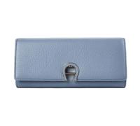 Aigner Fashion Wallet RFID protection Genuine Leather 20 cm blue