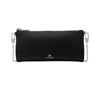 Aigner Ivy Mini zipper bag black with silver details S