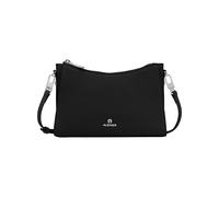 Aigner Ivy Pochette zippered bag black with silver details S