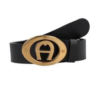 Aigner Logo belt leather 115 cm black