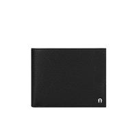 AIGNER Mica logo-plaque grained-leather wallet - Black One Size