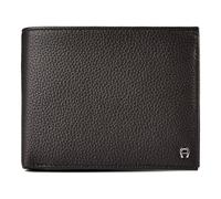 Aigner Mica Wallet RFID protection Genuine Leather 12 cm black