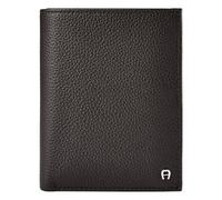 Aigner Mica Wallet RFID protection Genuine Leather 9.5 cm brown