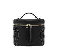 AIGNER small Deborah contrast-stitch leather crossbody bag - Black OS