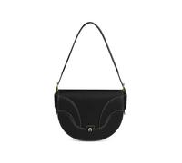 AIGNER small Sellina contrast-stitch shoulder bag - Black OS