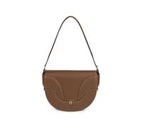 AIGNER small Sellina pebbled leather shoulder bag - Brown OS