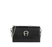 Aigner Fashion Clutch purse Genuine Leather 19 cm black