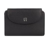 Aigner Wallet RFID protection Leather 14 cm black
