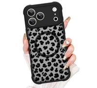 AIGOMARA Floral for iPhone 18 Pro Max Case Compatible with MagSafe | Aesthetic Leopard Pattern Design for Women Gilrs Men Soft TPU Bumper Hard PC Back Anti-Fall Shockproof Protective Slim Cover