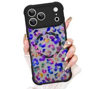 AIGOMARA Floral for iPhone 18 Pro Max Case Compatible with MagSafe | Colorful Aesthetics Leopard Pattern Deisgn for Women Case Soft TPU and PC Back Protective Slim Phone Cover