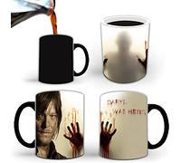 Aigori DARYL WAS HERE, Walking Dead Gifts, Heat Sensitive Color Changing Coffee Mug(11oz), TWD Present for Men Women Christmas Halloween Birthday Mother Father Friends（1PC）