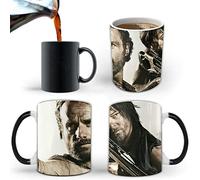 Aigori Rick and Daryl, THE WALKING DEAD Coffee Mug(11oz), Heat Sensitive Color Changing Coffee Mug, TWD Gift for Men Women Halloween Christmas Birthday Mother Father Friend (1PC)