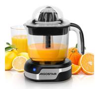 Aigostar 1.2L Orange Juicer Electric Citrus Juicer With Led Working Lamp, 2 Citrus Cones, Two Way Rotation