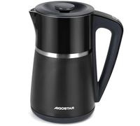 Aigostar 1.7L Electric Kettle, Temperature Control, Keep Warm, Double Walls Insulated, Digital Display