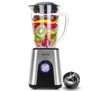 Aigostar 1.8L Blender Smoothie Maker, 1200W Glass Jug Blender Mixer with 6 Stainless Steel Ice Crusher Blades, Multi-Function High Speed Electric Food Blender for Shakes, BPA Free - Archer 30RTZ