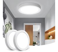 Aigostar 18W Led Ceiling Lights, 2100Lm Round Led 6500K Cool White Pack Of 2