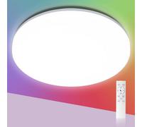 Aigostar 18W Rgb Led Ceiling Light With Remote Control Waterproof Ip54 Dimmable