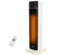 Aigostar 2000W Electric Fan Heater, Energy Efficient Space Heater with Remote Control, 70° Oscillation, 4 Modes, 24H Timer, Overheat & Tip-Over Protection - Silent Ceramic Heater for Home/Bedroom