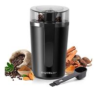Aigostar Coffee Grinder Electric with Removable Lid, Grinder for Coffee Bean, Pepper, Grain, Spice, Nuts Safe 304 Stainless Steel Blades, Powerfu