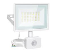 Aigostar 30W Security Lights Outdoor Motion Sensor, 2510 Lumen PIR Light, IP65 Waterproof Motion Sensor Flood Light, Ultra Thin Outdoor Lights for Forecourt, Backyard, Garages, 6500K