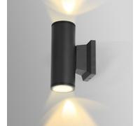 Aigostar 35W Outdoor Wall Lights Mains Powered, Ip65 Up Down Round B Wall Sconce,compatible With Gu10 Bulbs(Not Included)