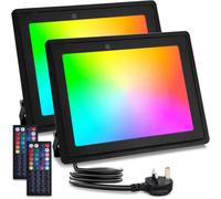 Aigostar 50W Rgb Colour Changing Floodlight Dimmable Wall Washer Party Stage Light Ip65