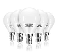 Aigostar E14 Small Edison Screw Golf Ball Bulb, G45 SES LED Light Bulbs 7W(49W Equivalent) 620LM, 6500K Cool White E14 LED Bulb, 5 Pack