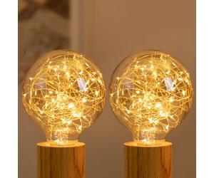 Aigostar E27 LED Bulbs, Edison Screw Vintage Bulb 2500K
