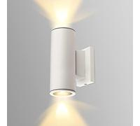 Aigostar Outdoor Wall Lights Mains Powered, IP65 Up Down Outside Lights Exterior Wall Sconce, Aluminum Indoor Wall Lights Max 35W GU10 Wall Light for Front Door, Garage, Porch, Garden, Balcony, Patio