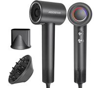 Aigostar Professional Hair Dryer with 110,000 RPM High Speed Motor for Fast Drying, 200 Million Ionic Hair Caring Blow Dryer, Magnetic Concentrator&Diffuser, Portable for Travel and Home- Nora