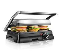 Aigostar Sandwich Toaster, Deep Fill Panini Press Grill with Detachable Non-Stick Plates, Easy to Clean