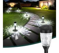 Aigostar Solar Lights Outdoor Garden, 12 Pack Outdoor Lights Solar Powered Stake Lights, Waterproof Solar Pathway Lights, LED Garden Light Ornaments Landscape Path Lighting for Walkway Driveway Lawn
