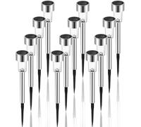Aigostar Solar Lights Outdoor Garden, Solar Powered Stake Lights 12 Pack