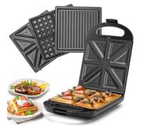 Aigostar Taylor Swoden 4 Slices Sandwich Maker Double-Sided 3 In 1 Detachable Plates 1200W