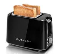 Aigostar Toaster 2 Slice 750W Black