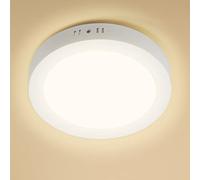 Aigostar Ultra-Thin 18W Round Surface Mounted LED Ceiling Lights, 1980Lumen Warm White 3000K, LED Panel Ceiling Lamp for Living Room, Kitchen, Bulkhead, Porch, Bedroom, and Utility Room